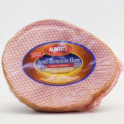    Ham: Albert's 1/2 Semi Boneless Ham 